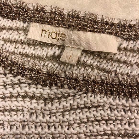 Maje knit metallic long sleeves tops - Picture 3 of 5